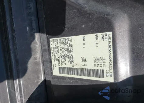 2013 Nissan Altima 2.5 Sv z USA, uszkodzony, nr VIN 1N4AL3AP9DC155892